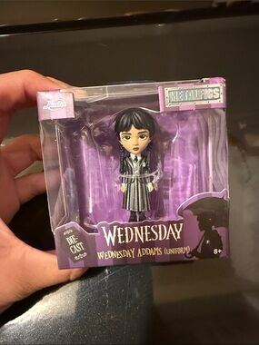 Metals Die-Cast Wednesday Addams (Uniform) Action Figure - Black & Purple